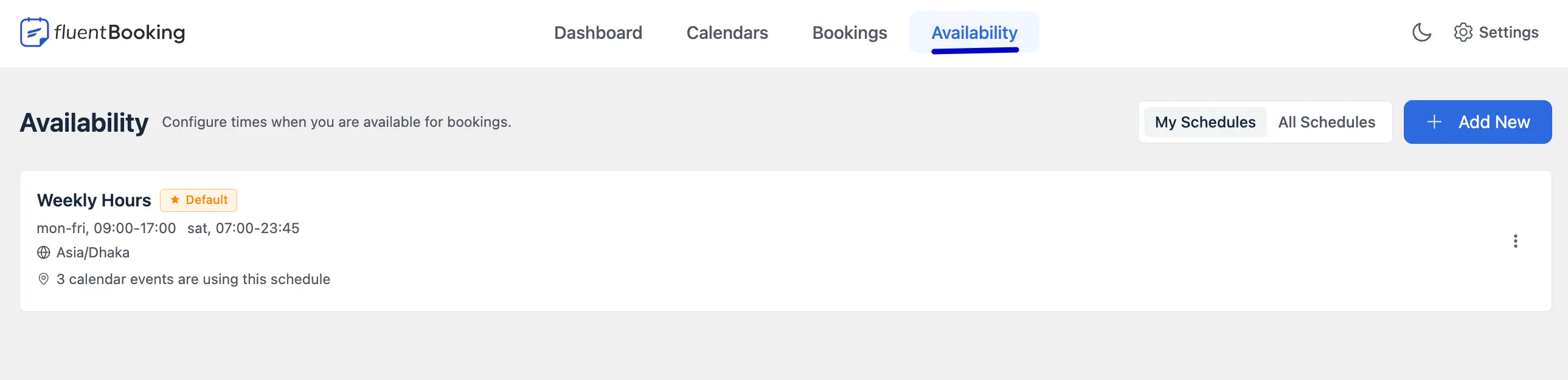 Configure Availability