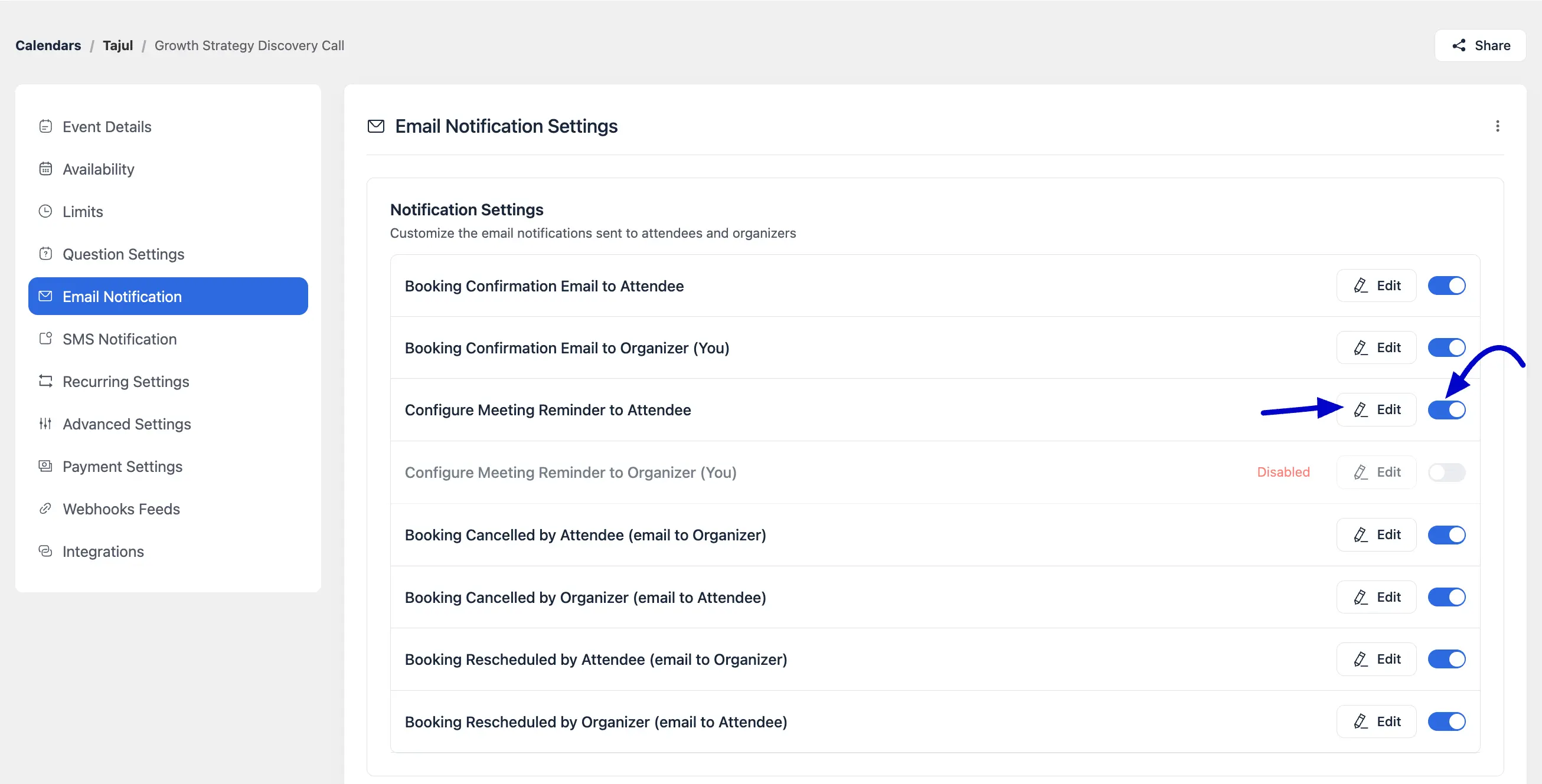 Enable or disable notifications