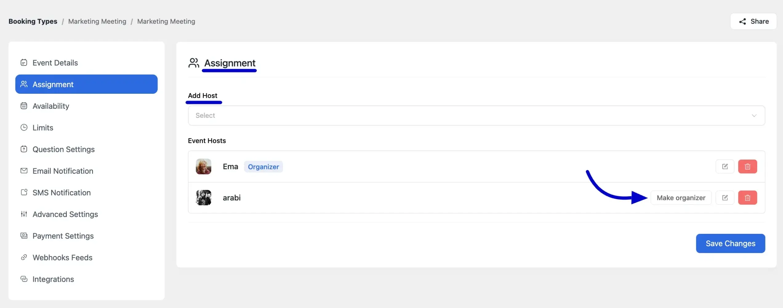 Manage Host