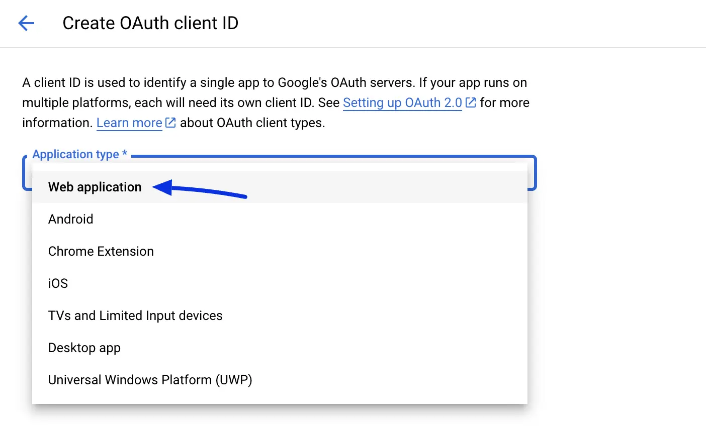 Create a Web Application