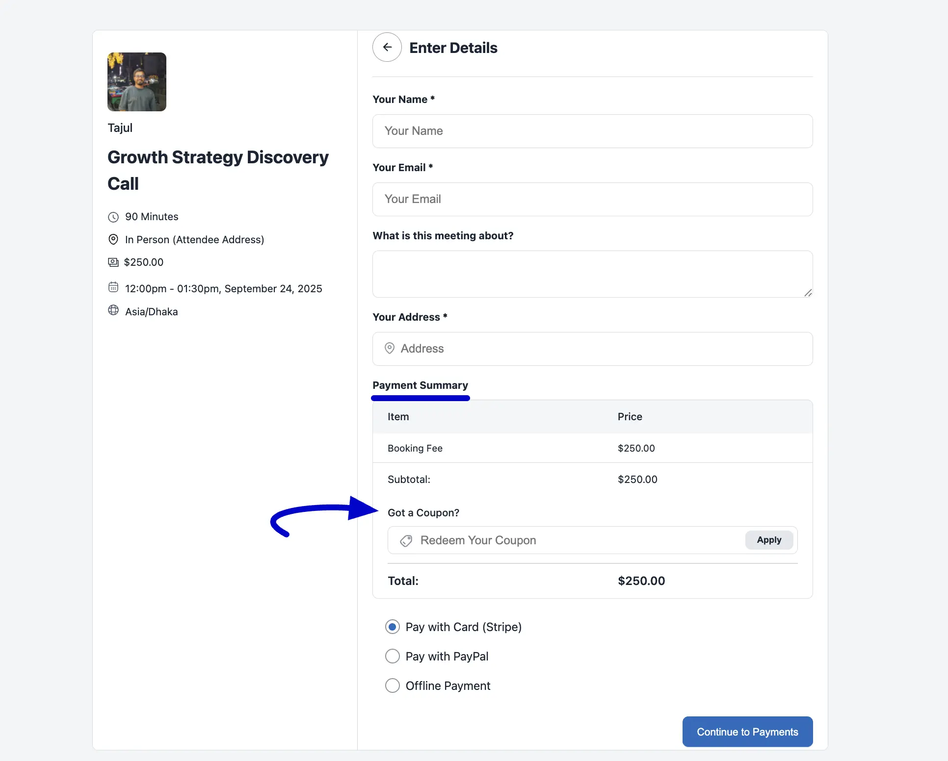 Payment Summary