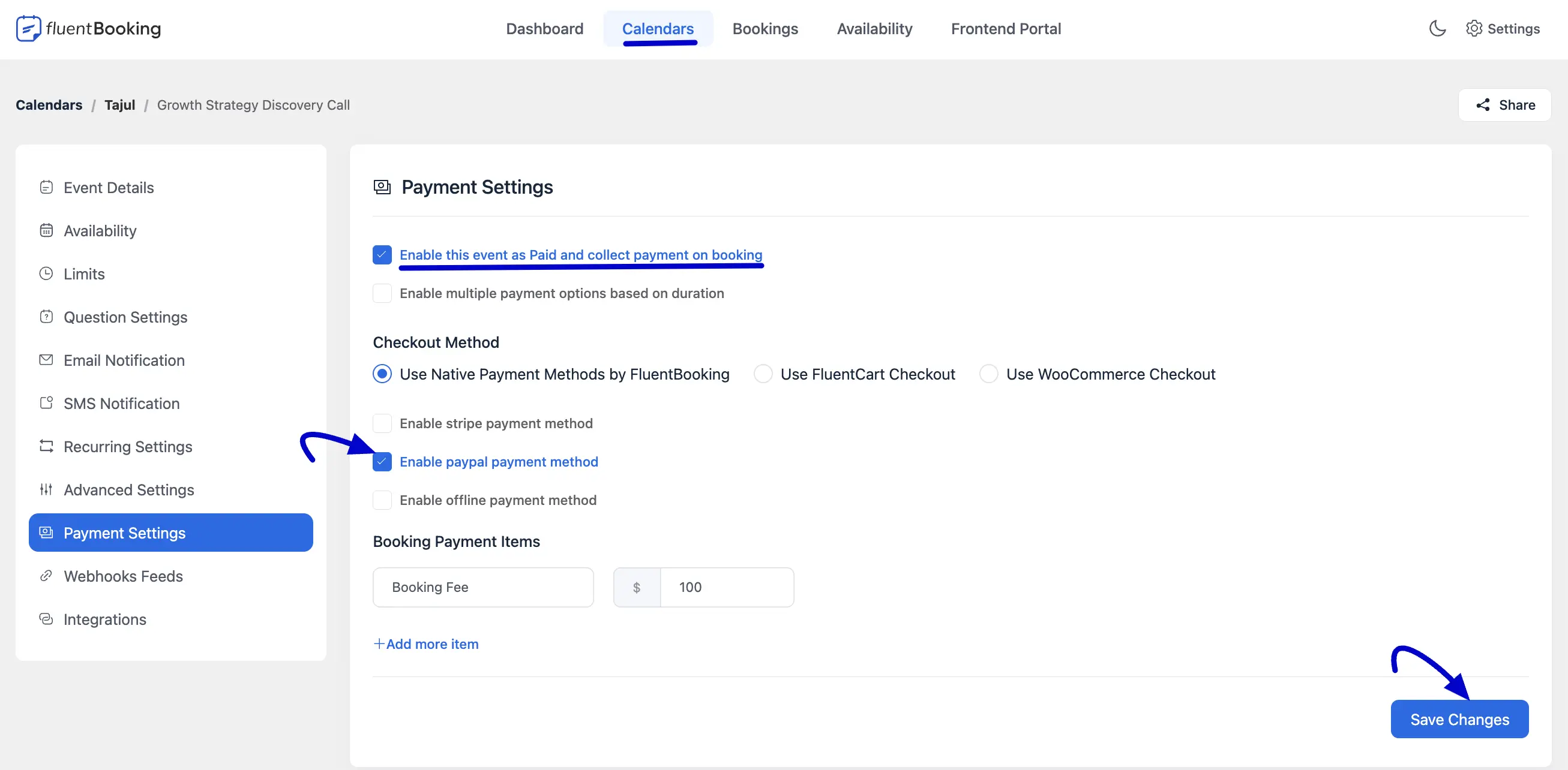 Payment Settings
