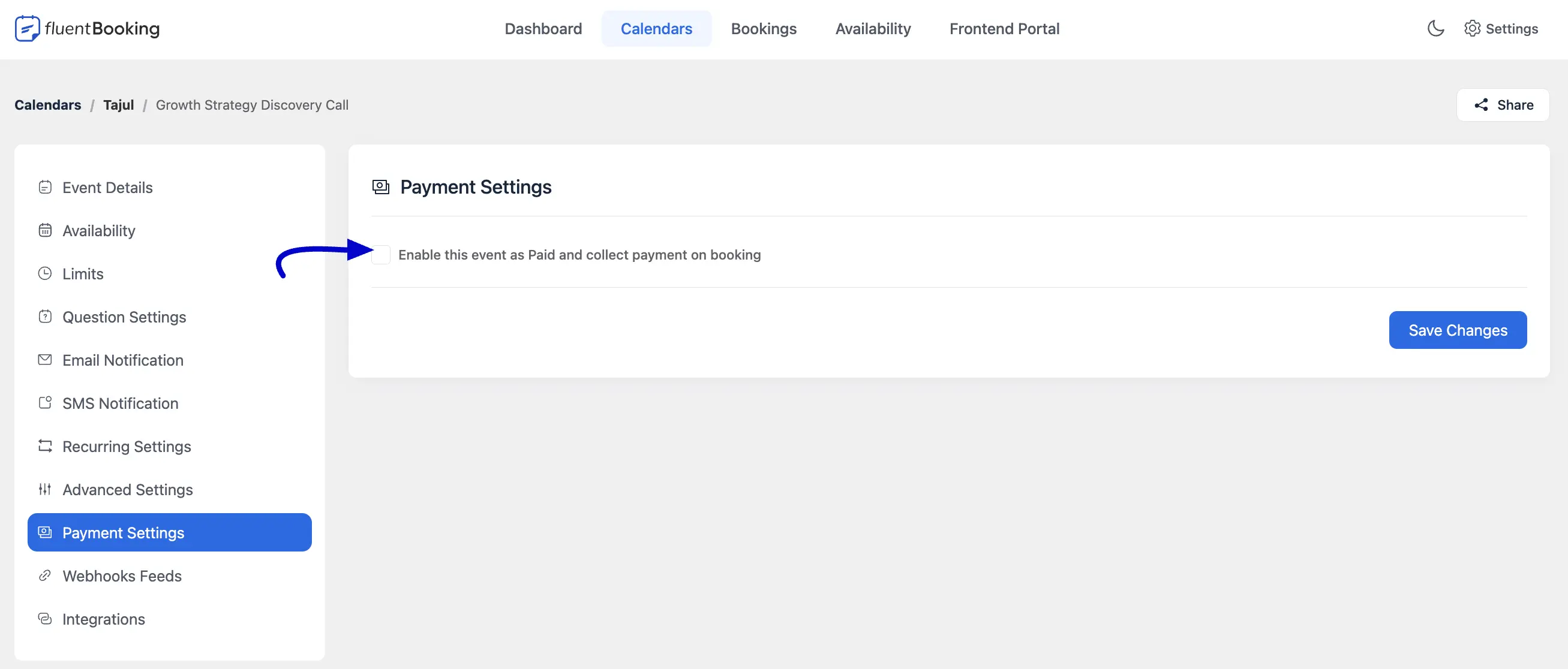 Configure Payment Settings